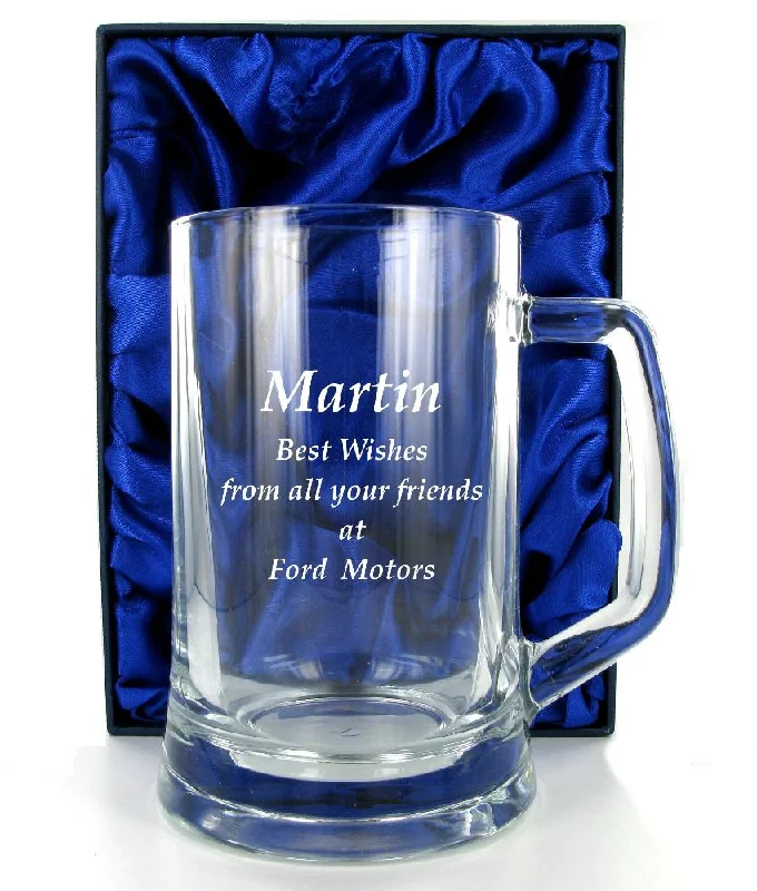 Christmas Peppermint Treats 1 Pint Glass Tankard with Free Engraving