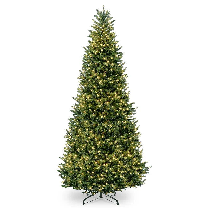 Christmas Wrapped Gifts 10ft. Pre-Lit Natural Fraser Slim Fir Tree with Clear Lights Christmas Wrapped Gifts 10ft. Pre-Lit Natural Fraser Slim Fir Tree with Clear Lights