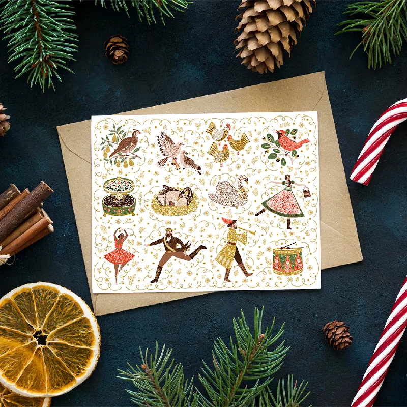 Christmas Gingerbread 12 Days of Christmas Card