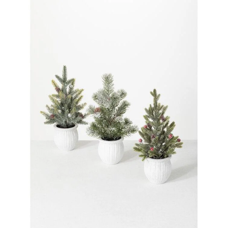 Christmas Ice Skating Green Pine Cashmere Christmas Tree