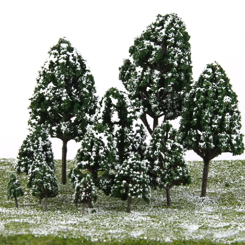 Christmas Holiday Fun Plastic Christmas Tree With White Snow