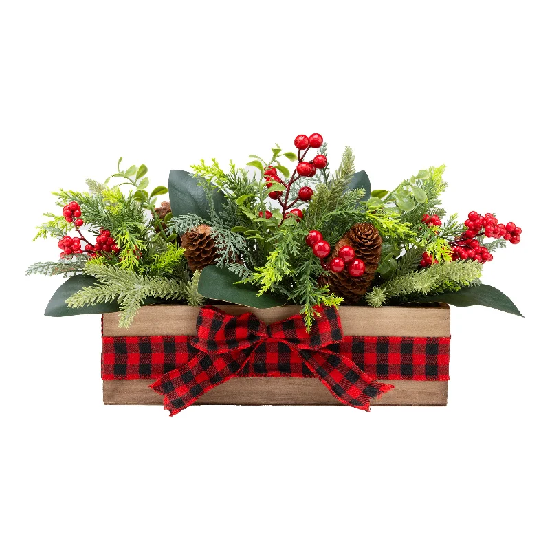 Christmas Joy 17 in. Christmas Classic Centerpiece