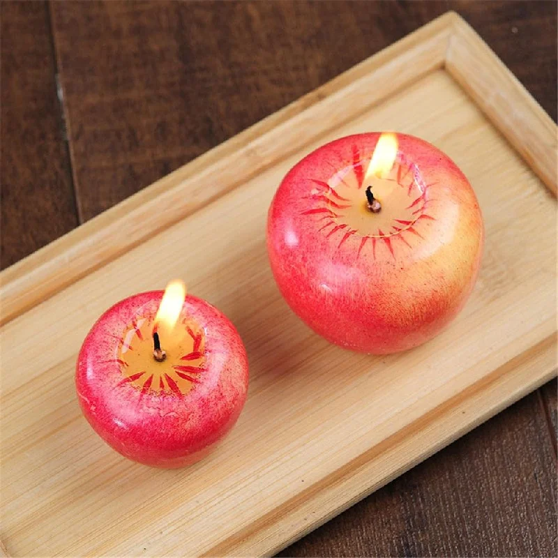 Christmas Gift Packing Red Apple Candles
