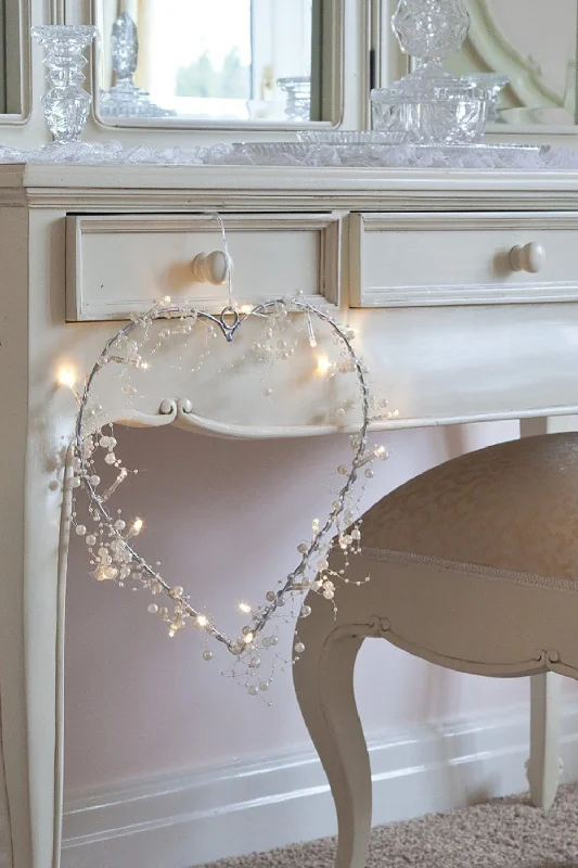 Christmas Cookies 20 LED Pearl Cluster Beads String Lights - Battery Operated