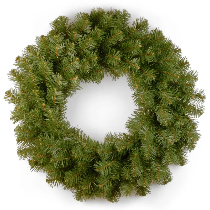 Christmas Fireplace Decor 24 in. North Valley Spruce Wreath
