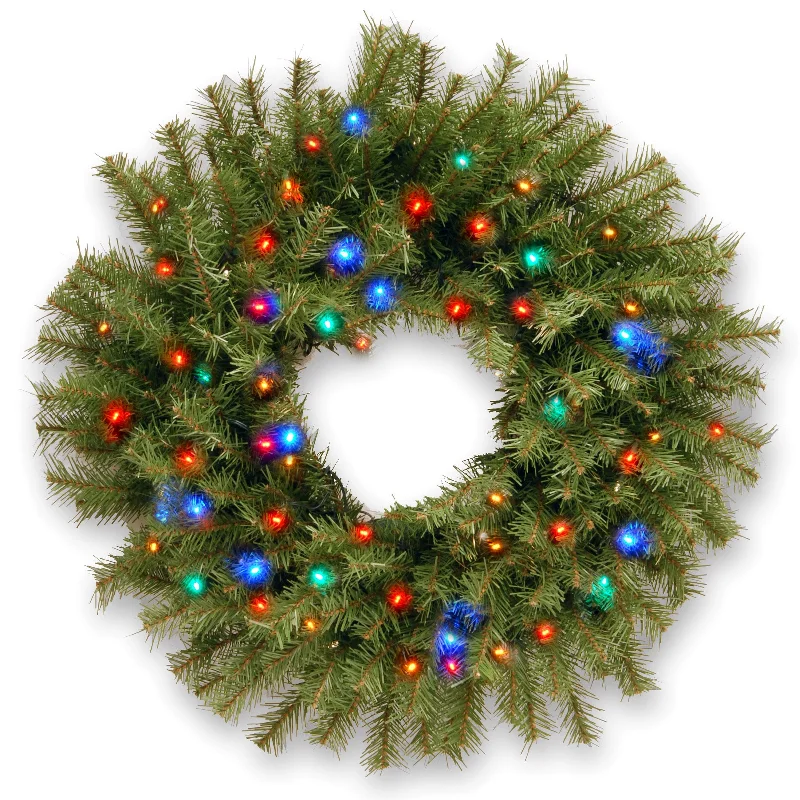 Christmas Cinnamon Rolls 24 in. Pre-Lit Norwood Fir Wreath with Multicolor LED Lights Christmas Cinnamon Rolls 24 in. Pre-Lit Norwood Fir Wreath with Multicolor LED Lights