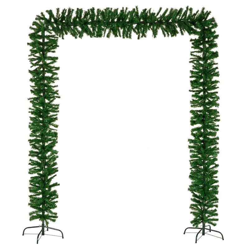 Christmas Themed Party 240cm Traditional Green Christmas Tree Arch 2 Sizes