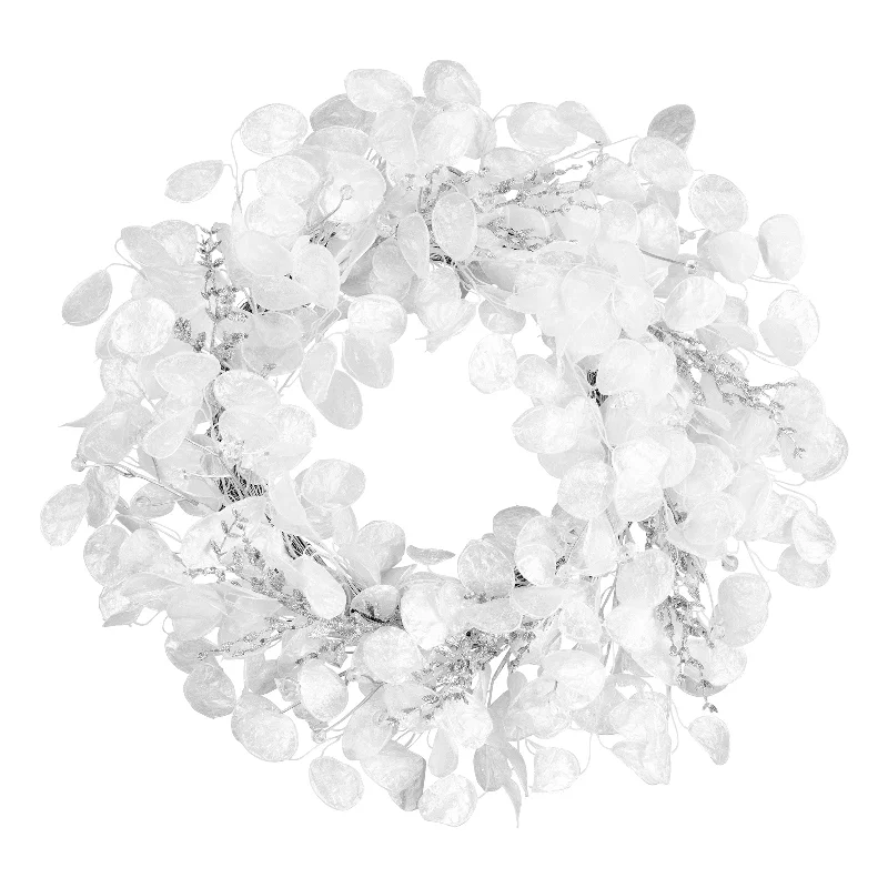Christmas Baking Family 24 in. Winter Frost White Wreath