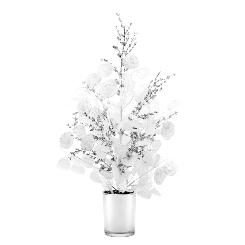 Christmas Gift Baskets 26in. White Frost White Tabletop Tree