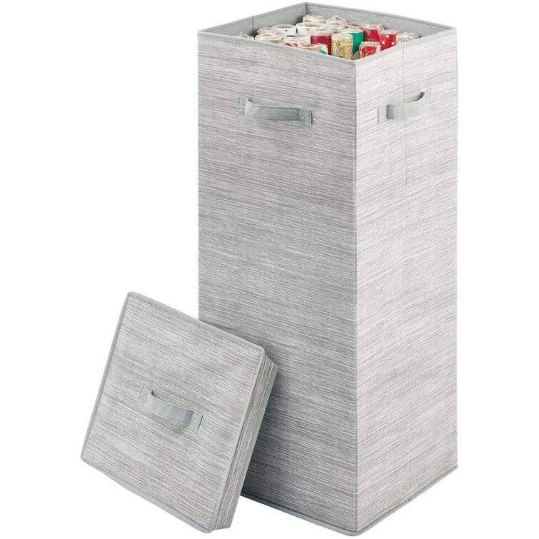 Christmas Advent Calendar Gray Christmas Gift Wrap Storage