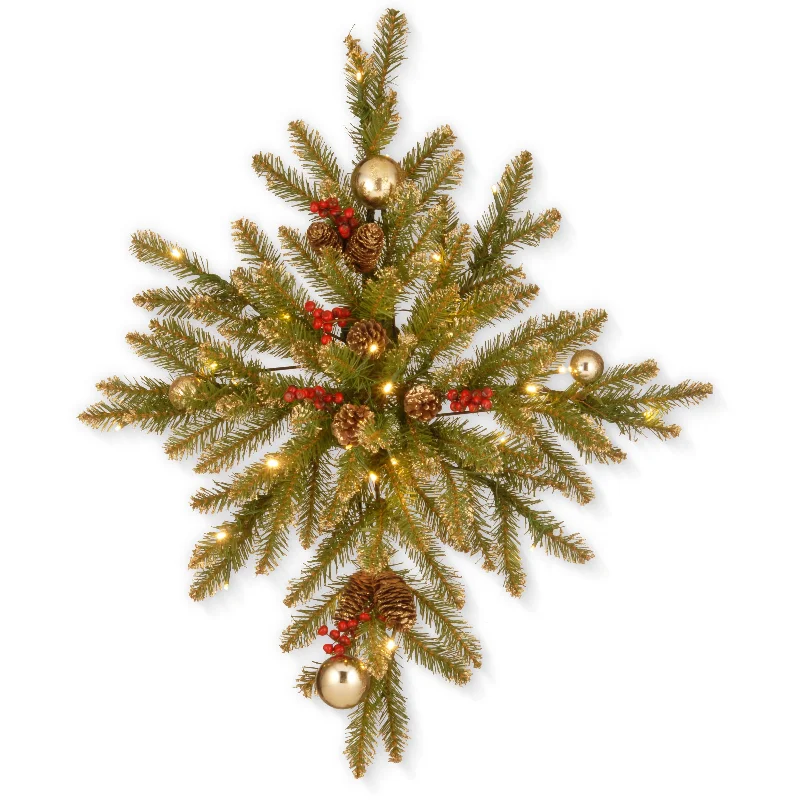 Christmas Reindeer 32 in. Pre-Lit Glittery Gold Dunhill Fir Bethlehem Star with LED Lights Christmas Reindeer 32 in. Pre-Lit Glittery Gold Dunhill Fir Bethlehem Star with LED Lights