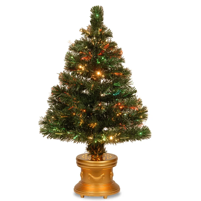Christmas DIY Crafts 36 in. Pre-Lit Fiber Optic Radiance Firework Tree