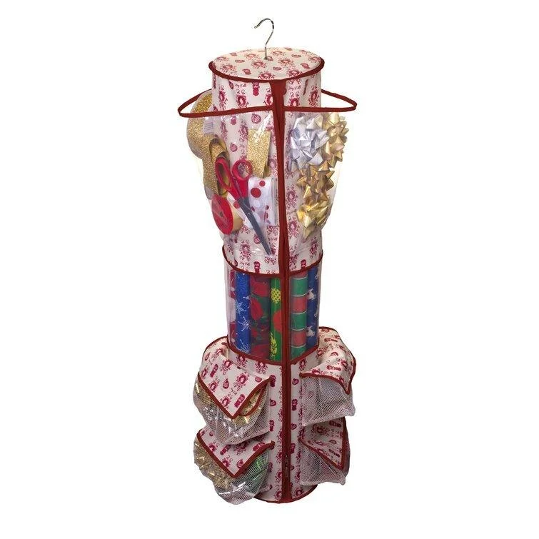 Christmas Star "Christmas Gift Wrap Organizer by Paula Deen - Hanging Storage Bag"