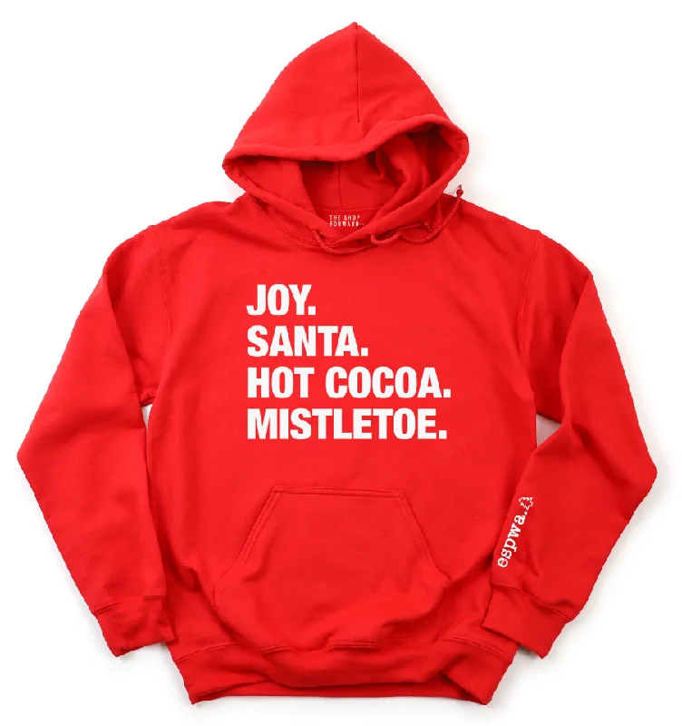 Christmas Dinner 4 THINGS® Christmas Lover Unisex Hoodie - Red