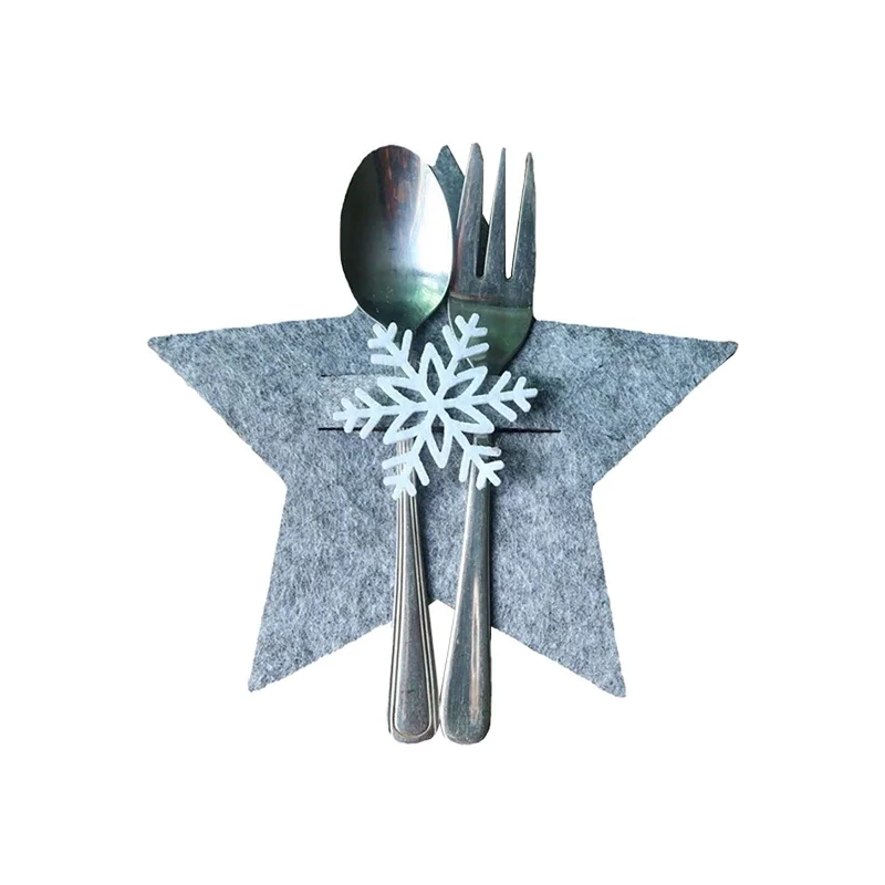 Christmas Magic New Star Shaped Christmas Cutlery Holder Pad