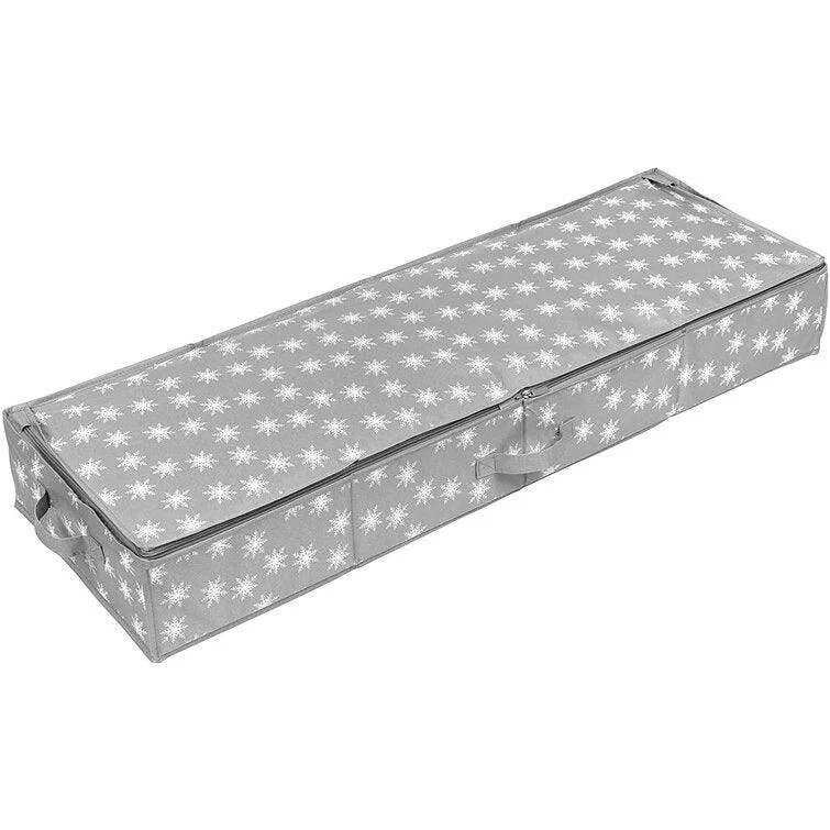Christmas Holiday Countdown Beautiful Christmas Wrapping Paper Storage Box | Durable Zippered Organizer for Holiday Supplies Christmas Holiday Countdown Beautiful Christmas Wrapping Paper Storage Box | Durable Zippered Organizer for Holiday Supplies