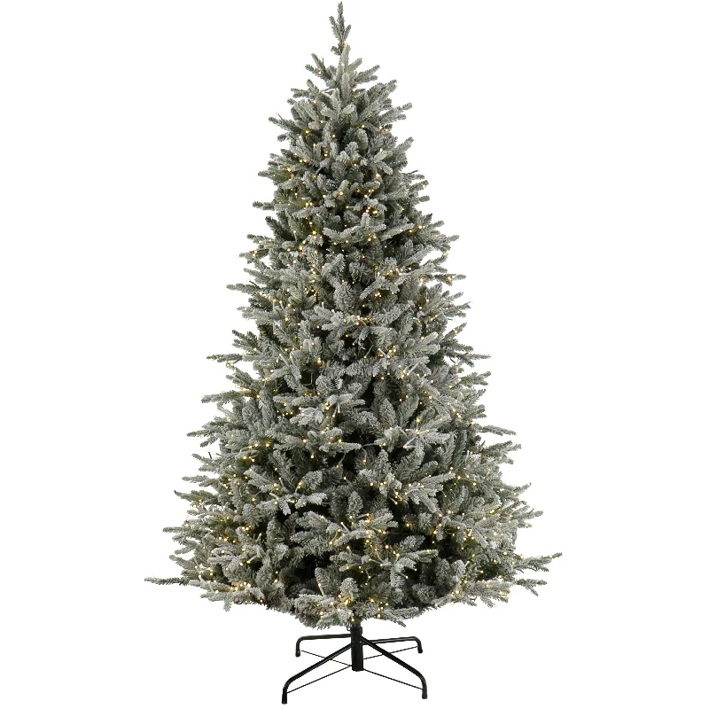 Christmas Happy Moments 6.5 ft. Pre-Lit Holliston Tree with Dual Color LED Cosmic Lights Christmas Happy Moments 6.5 ft. Pre-Lit Holliston Tree with Dual Color LED Cosmic Lights