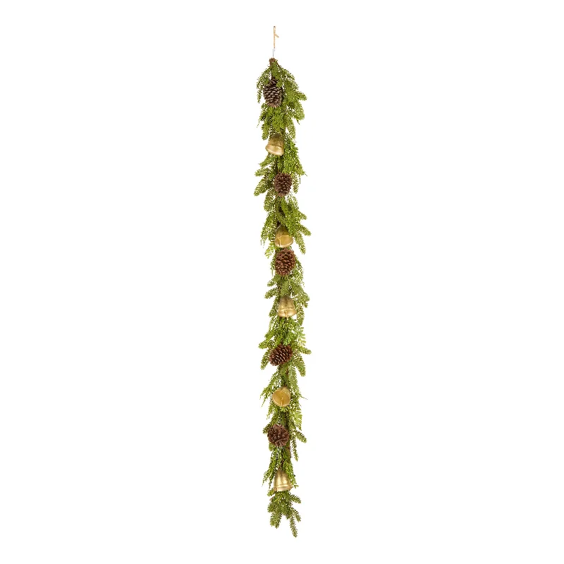 Christmas Songs 6 ft. Christmas Bells Pine Garland