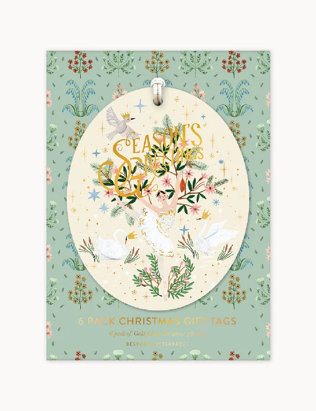 Christmas Holiday Spirit 6pk Christmas Gift Tags "Ballerina"