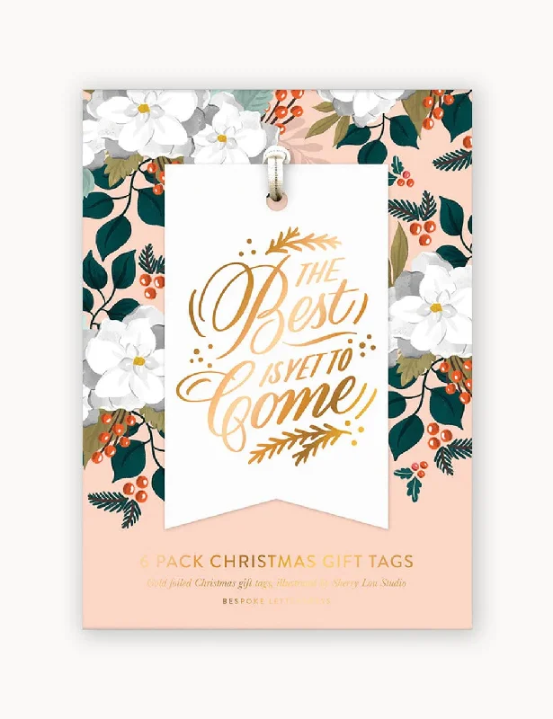Christmas Happy Moments 6pk Christmas Gift Tags "The best is yet to come"