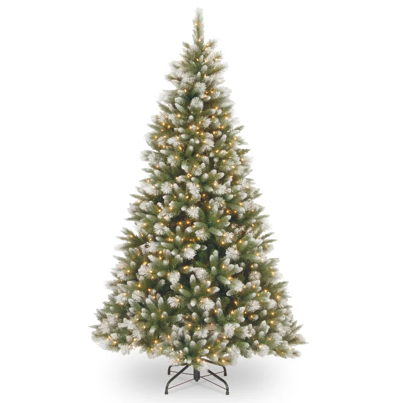 Christmas Tree Shopping 7.5 ft. Pre-Lit Alaskan Pine Frosted Tree with Clear Lights Christmas Tree Shopping 7.5 ft. Pre-Lit Alaskan Pine Frosted Tree with Clear Lights