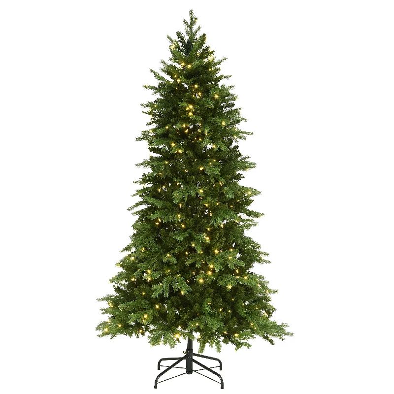 Christmas Holiday Songs 7.5 ft. Pre-Lit Green River Spruce Tree with Dual Color LED Lights Christmas Holiday Songs 7.5 ft. Pre-Lit Green River Spruce Tree with Dual Color LED Lights