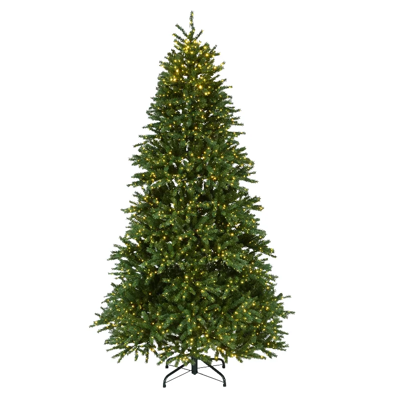 Christmas Chilly Nights 7.5 ft. Pre-Lit Jersey Fraser Fir Slim Tree with Dual Color LED Infinity Lights Christmas Chilly Nights 7.5 ft. Pre-Lit Jersey Fraser Fir Slim Tree with Dual Color LED Infinity Lights