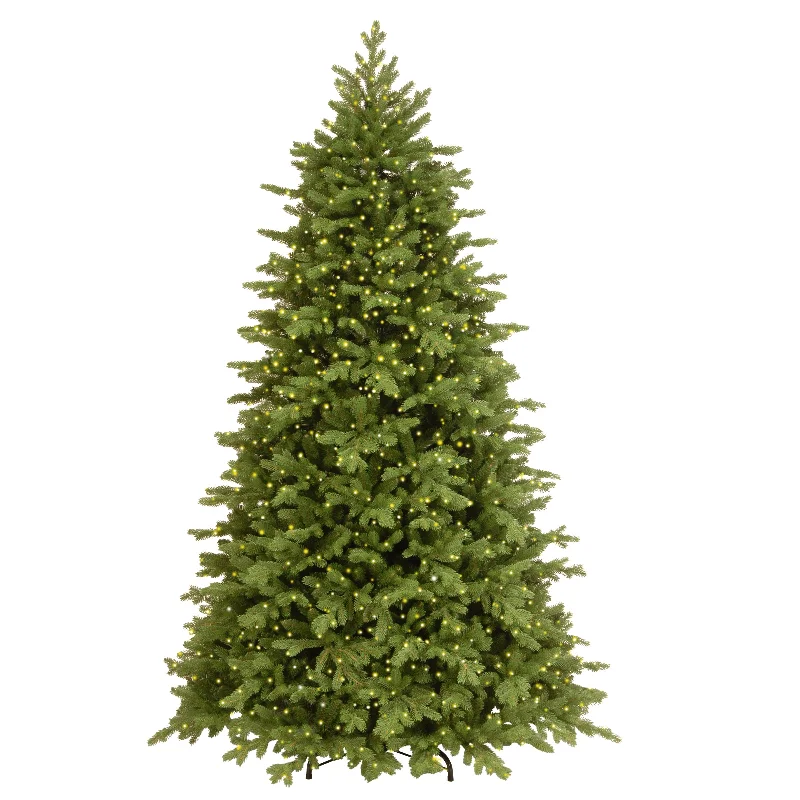 Christmas Family Time 7.5 ft. Princeton Deluxe Fraser Fir Hinged Tree with PowerConnect Dual Color LED Lights Christmas Family Time 7.5 ft. Princeton Deluxe Fraser Fir Hinged Tree with PowerConnect Dual Color LED Lights