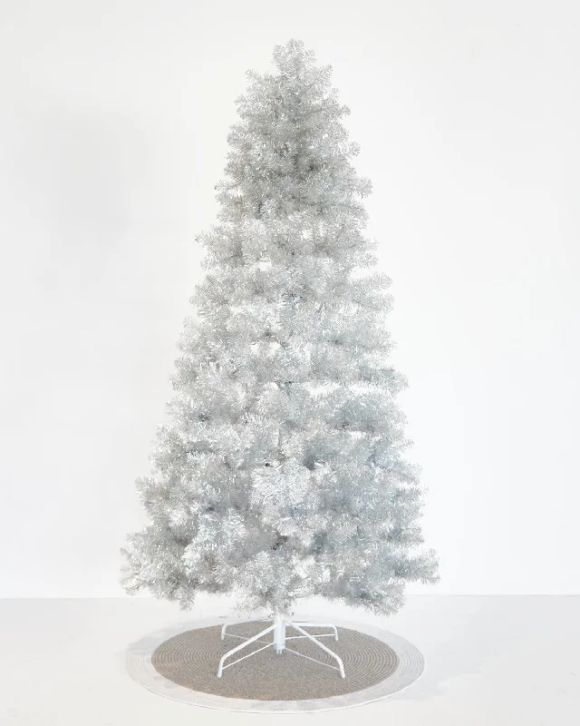 Christmas Gift Wrapping Available to Order <br> 7.5ft Vintage Silver Tree (Pre-Lit)