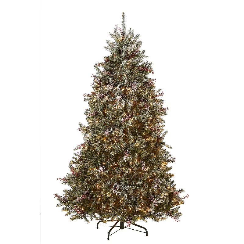 Christmas Candy Canes 7 ft. Pre-Lit Dunhill Fir Tree with 700 Clear Lights