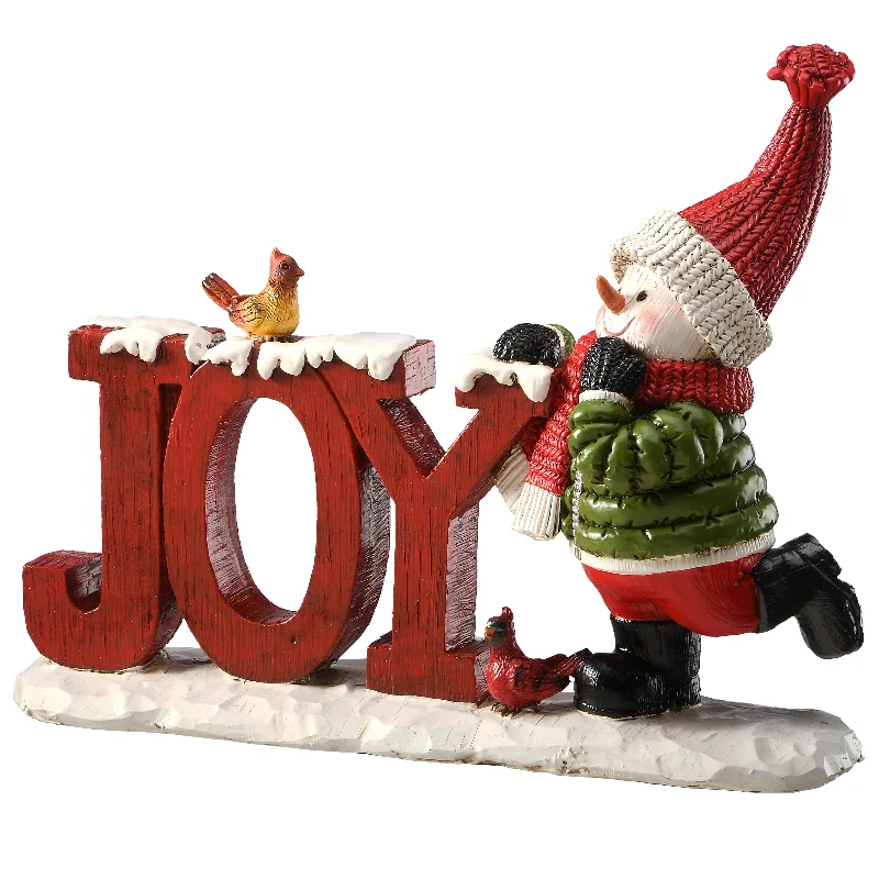 Christmas Handmade Decorations 9 in. Tabletop JOY Sign