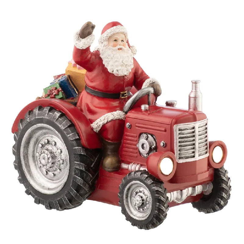 Christmas Gift Exchange Aynsley Santa Tractor LED