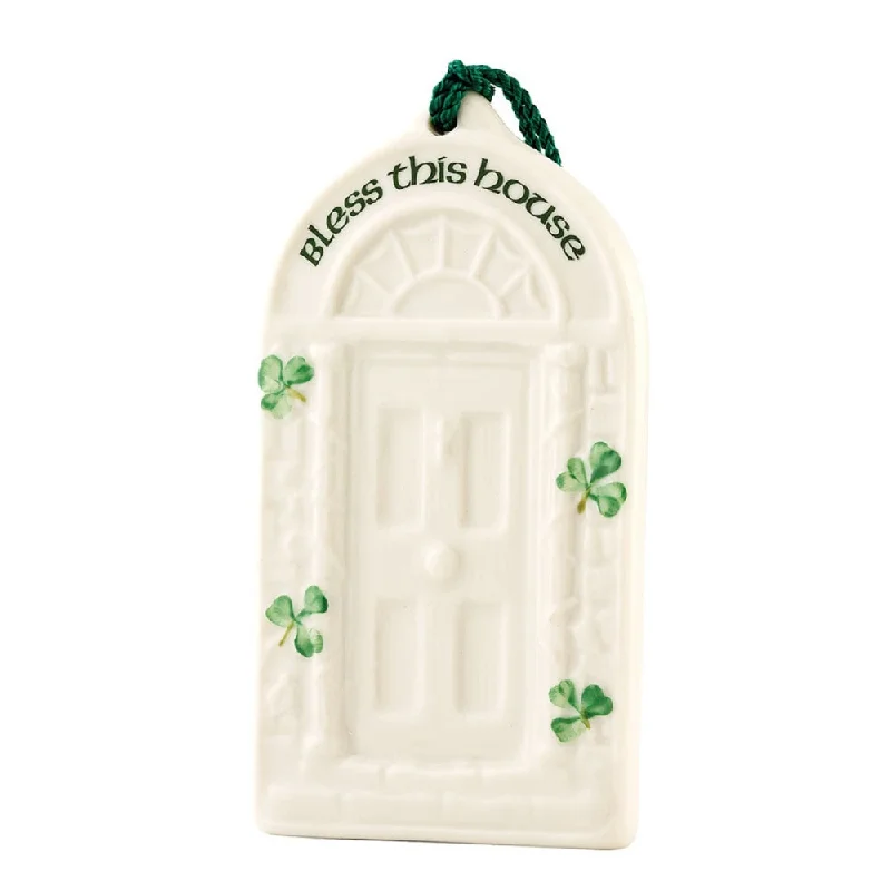 Christmas Holiday Countdown Belleek Classic House Blessing Ornament