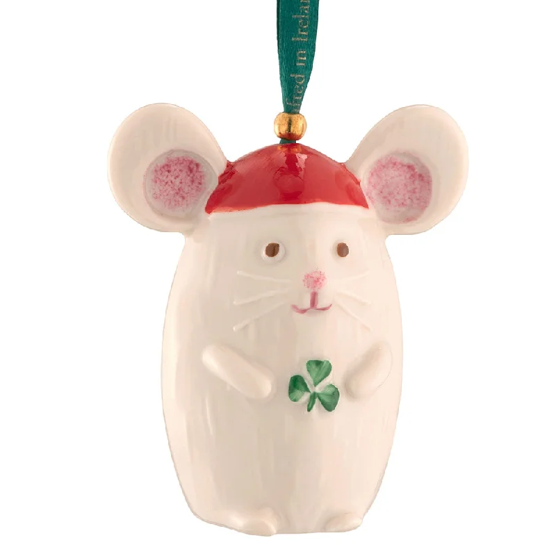Holiday Lights Belleek Classic Not a Creature Stirring Ornament