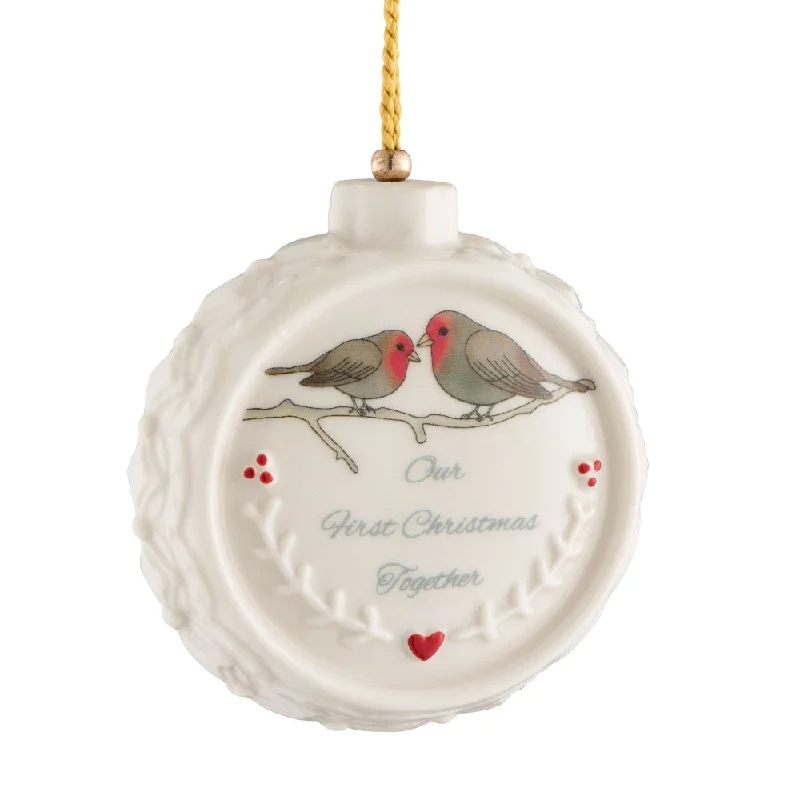 Christmas Baking Belleek Classic Our First Christmas Ornament