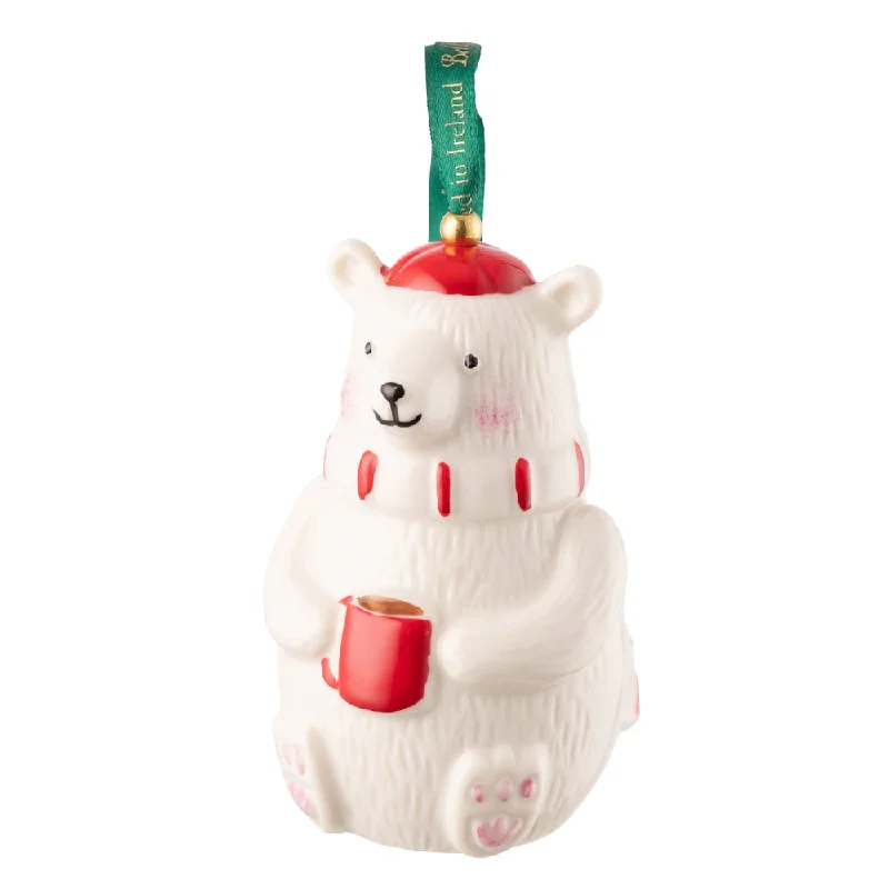 Christmas Decor Belleek Classic Polar Bear Ornament