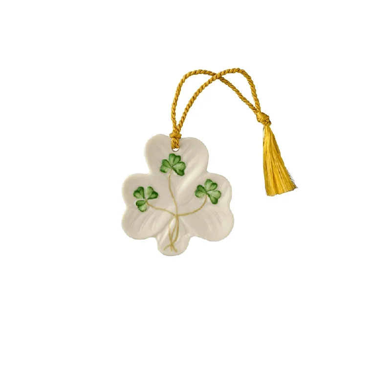 Christmas Dinner Recipes Belleek Classic Shamrock Hanging Ornament