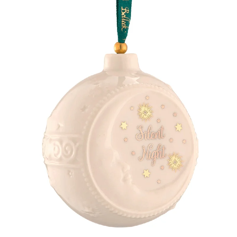 Christmas Songs Belleek Classic Silent Night Bauble