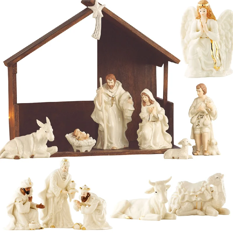 Christmas Presents Belleek Living 15 Piece Nativity Set