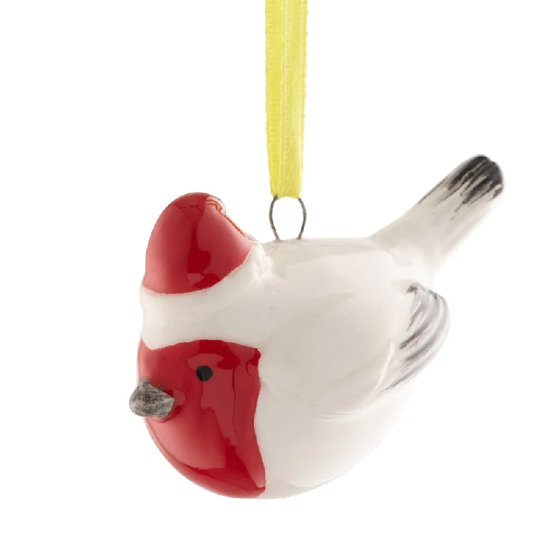 Christmas Snowy Pathways Belleek Living Barnardo's Robin Mini Ornament