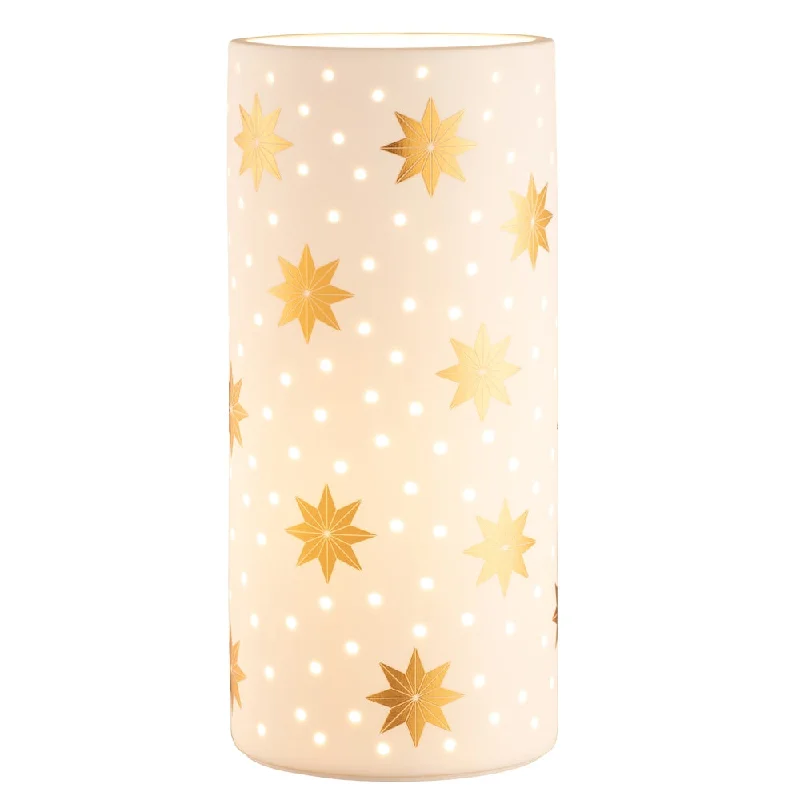 Christmas Morning Belleek Living Gold Star Luminaire