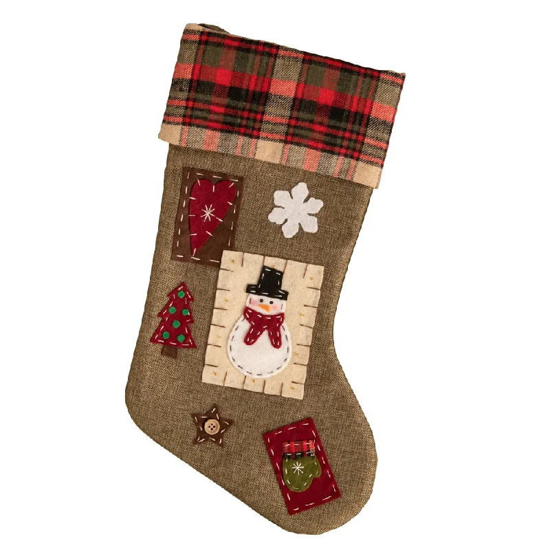 Christmas Candle Holders Belleek Living Natural Applique Christmas Stocking