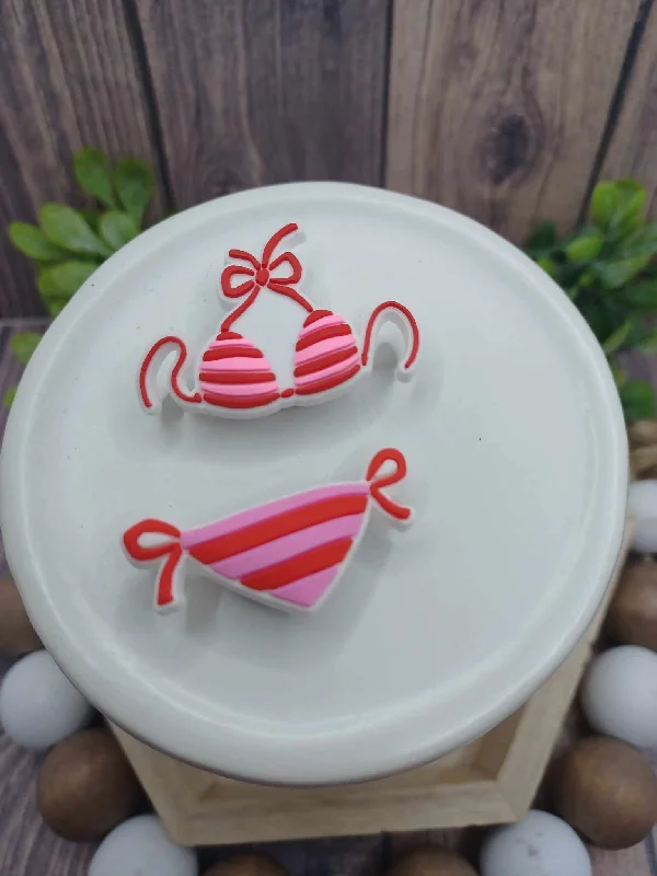 Christmas Snowflakes Bikini Shoe Charm Accessory Set