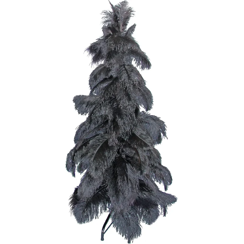 Christmas DIY Crafts 黑鸵鸟羽毛树