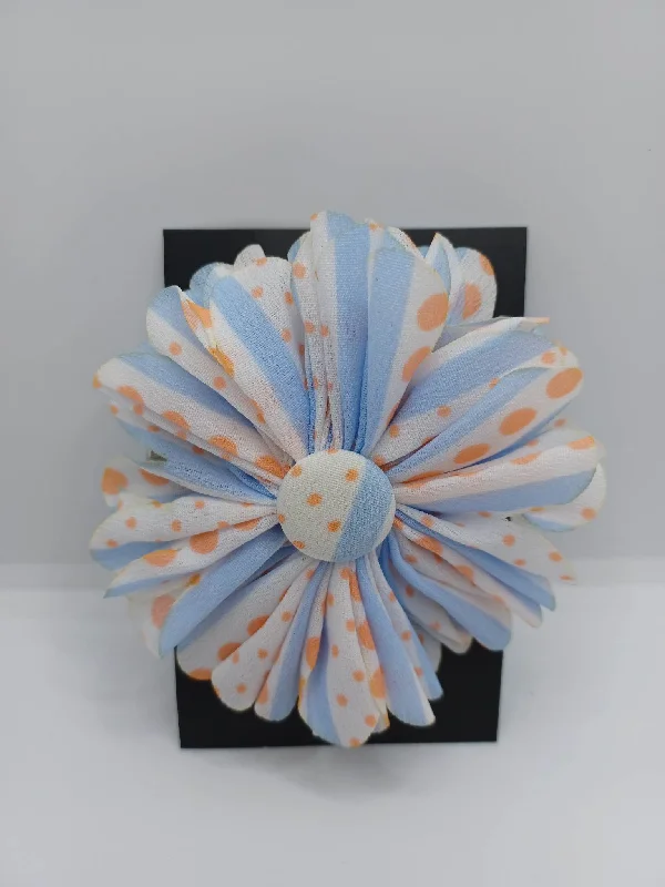 Holiday Season Blue, Orange, & White Hair Accessory