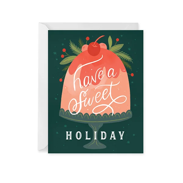 Christmas Baking Bundt Cake Holiday Card