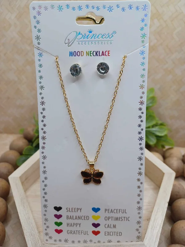 Santa Claus Butterfly Mood Necklace