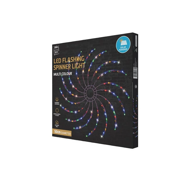 Christmas Music Solar Led Spinner Light, Multi Colour, 50cm