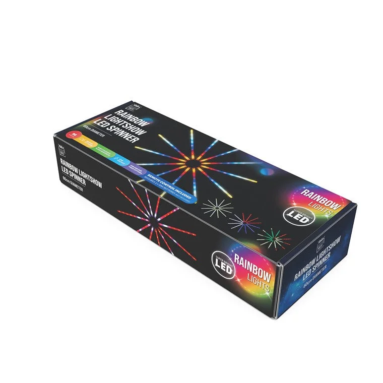 Christmas Holiday Stories Rainbow Lightshow LED Spinner