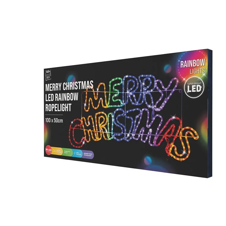 Christmas Gifting Season Merry Christmas LED Rainbow Ropelight